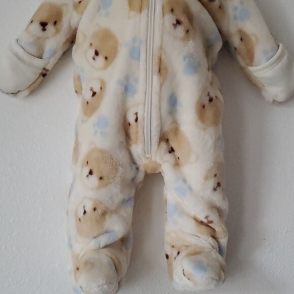 0-3 Months Swaddle Bunting Snow Suit Winter Coat Feet Footed Feetie Hooded - Picture 16 of 16
